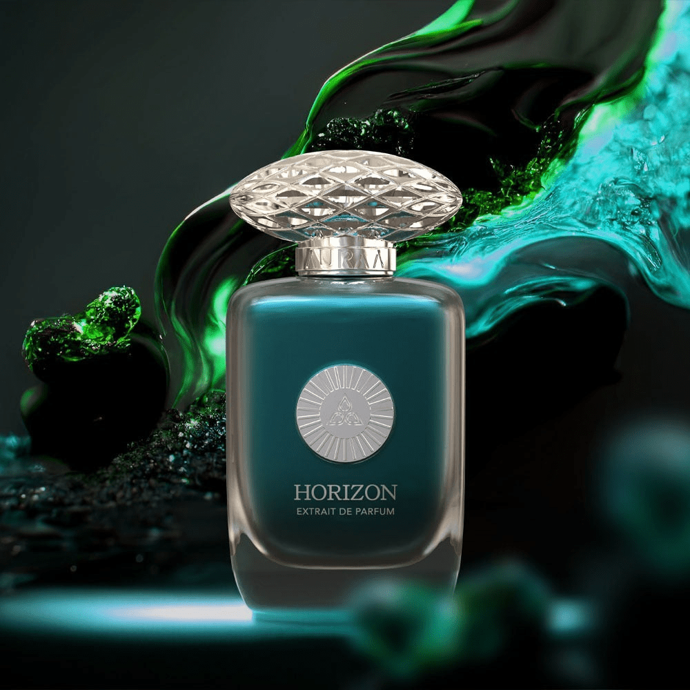A blue luxurious unisex perfume from Auraa Desire by Savia Exclusive