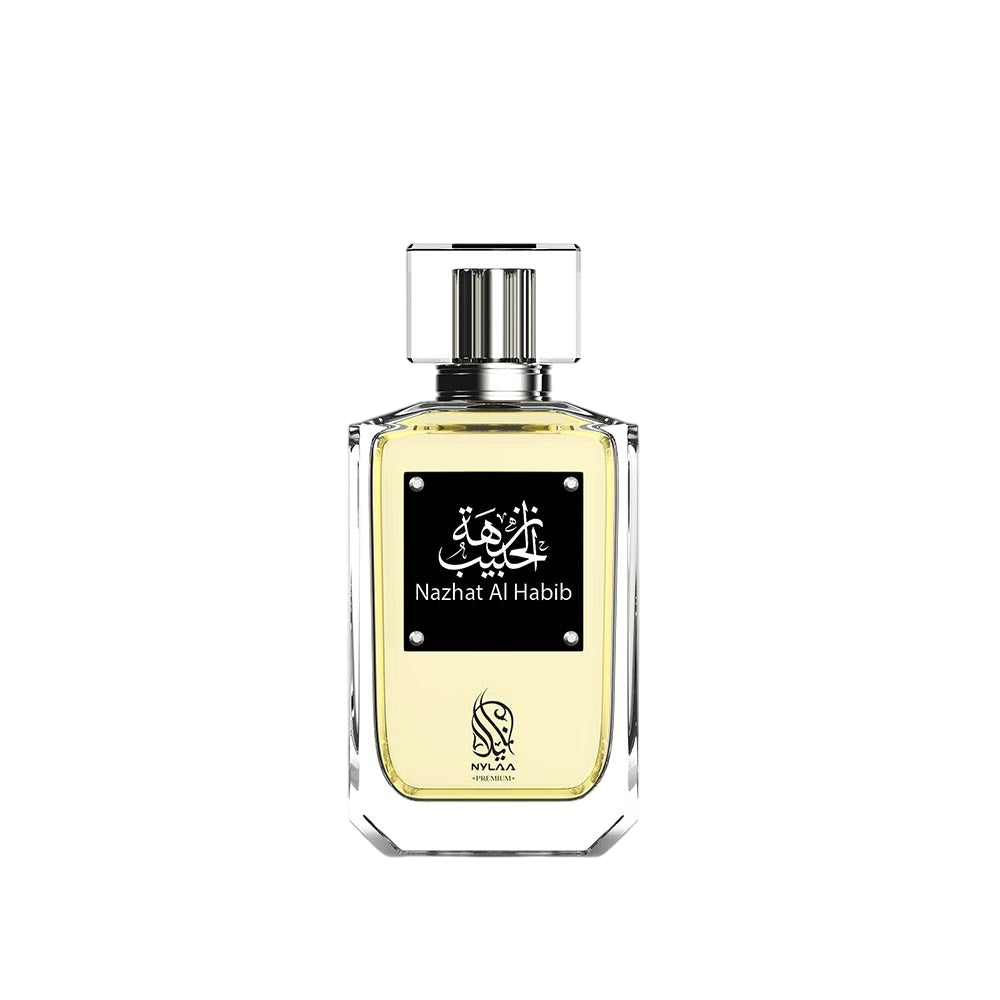 A golden & black perfume from Nylaa by Savia Exclusive