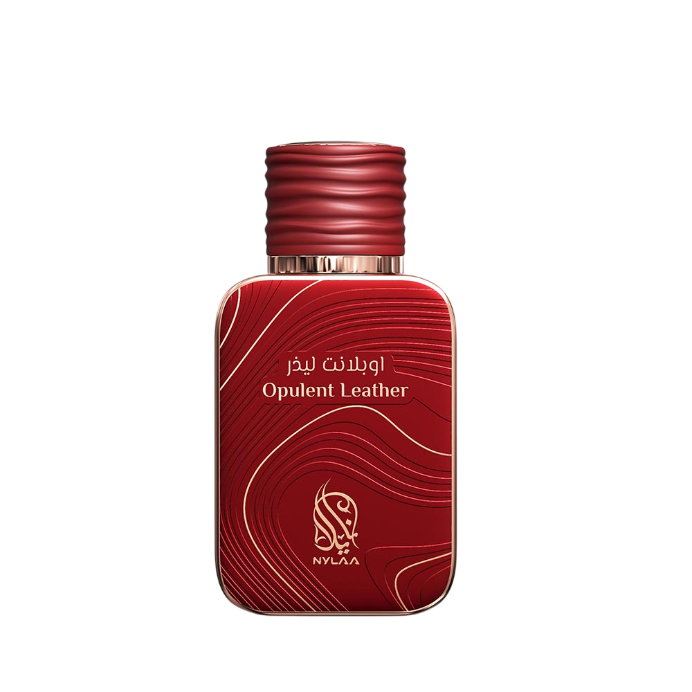 A red perfume bottle from Nylaa by Savia Exclusive