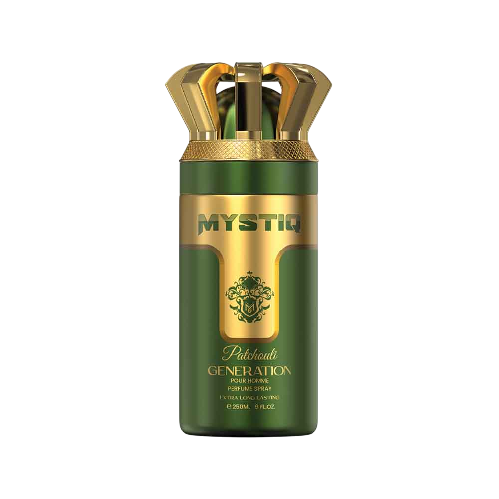 A green perfume body spray from Mystiq by Savia Exclusive