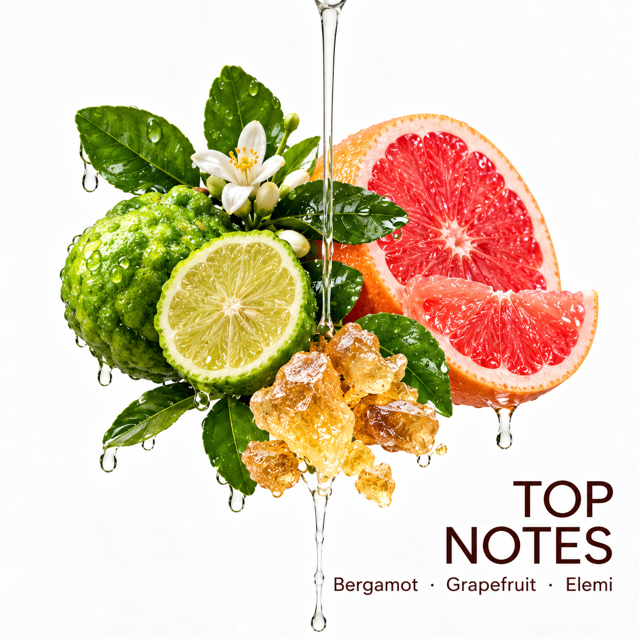 Top notes: bergamot, grapefruit and elemi